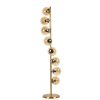 Elegant Gold Floor Lamp, 155 cm Height, Metal Body with Static Oven Painting, E27 Socket Max 40W, 30 cm Base Plate | Perfect for Modern Decor