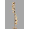 Elegant Gold Floor Lamp, 155 cm Height, Metal Body with Static Oven Painting, E27 Socket Max 40W, 30 cm Base Plate | Perfect for Modern Decor