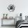 Modern Black Wall Lamp, MDF Body & Iron Cap, 40 x 12 x 40 cm | E27 Socket, Max 40W, IP20 | Stylish Floral Design, Perfect for Home Decor