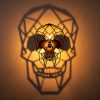 Modern Black Wall Lamp, MDF Body with Iron Cap, 35 x 12 x 50 cm | E27 Socket, Max 40W, IP20 | Stylish & Functional Lighting for Home Decor