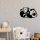 Modern Black Wall Lamp, MDF Body, 52 x 12 x 32 cm, E27 Socket Max 40W, IP20, Pluggable, Stylish Design for Kids & Nature Lovers, Laser-Cut Finish