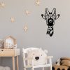 Modern Black Wall Lamp, MDF Body, 35 x 12 x 54 cm, E27 Socket (Max 40W), IP20, Pluggable, Stylish Design for Kids & Nature Lovers, Protected Packaging