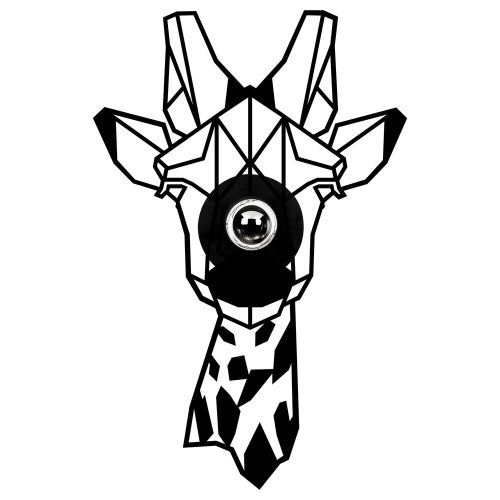 Opviq, 526SHD1103, Modern black wall lamp, MDF housing, 35 x 12 x 54 cm, E27 socket (max. 40 W), IP20, plug-in, stylish design for children and nature lovers, protective packaging