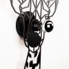 Modern Black Wall Lamp, MDF Body, 35 x 12 x 54 cm, E27 Socket (Max 40W), IP20, Pluggable, Stylish Design for Kids & Nature Lovers, Protected Packaging