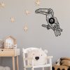 Modern Black Wall Lamp, MDF Body, 49 x 12 x 50 cm, E27 Socket Max 40W, IP20, Pluggable, Stylish Design for Home & Office, Laser-Cut Finish