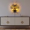 Stylish Black Wall Lamp, 52 x 49 x 9 cm | 100% Metal, 40W, IP20, 200 cm Cable | On/Off Switch, Pluggable | Perfect for Modern Home Decor