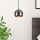 Scandinavian Chandelier, Silver Metal Body, 15 x 30 cm, Height 111 cm, E27 Max 40W, 90 cm Cable | Elegant Lighting for Modern Spaces