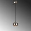 Scandinavian Chandelier, Silver Metal Body, 15 x 30 cm, Height 111 cm, E27 Max 40W, 90 cm Cable | Elegant Lighting for Modern Spaces