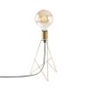 Glamorous Gold Table Lamp, Metal Body, 21 x 21 cm, Height: 35 cm, E27 Socket Max 40W, 150 cm Cable, Elegant Design for Modern Spaces, IP20 Rated.