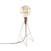 Glamorous Copper Table Lamp, 21 x 21 cm, Height 35 cm | Metal Body, E27 Socket Max 40W, 150 cm Cable | Elegant Lighting for Modern Spaces