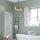 Scandinavian Chandelier, Silver Metal Body, 30 x 30 cm, Height 111 cm, E27 Max 40W, 90 cm Cable | Elegant Lighting for Modern Spaces
