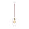 Scandinavian Chandelier, White Iron Body, 35 cm Diameter, 131 cm Height, Adjustable, E27 Max 40W, Elegant Lighting for Modern Spaces, IP20 Rated