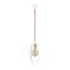 Scandinavian Chandelier, White Iron Body, 35 cm Diameter, 131 cm Height, Adjustable, E27 Max 40W, Elegant Lighting for Modern Spaces, IP20 Rated