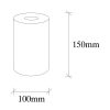 Elegant Wooden Table Lamp, 10 x 10 cm, Height 15 cm | E27 Socket, Max 40W, 150 cm Cable | Solid Color, Country Style, Perfect for Home Decor