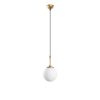 Elegant Gold Chandelier, Adjustable Height 40-115 cm, Metal Body, 15 x 15 x 115 cm, Ø10 Base, E14 Socket, Perfect for Modern Spaces, Bulb Not Included