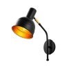 Industrial Scandinavian Wall Lamp, Black Metal Body, 17 x 37 cm, Height 40 cm, E27 Max 40W, Stylish & Functional Lighting for Modern Spaces
