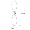 Elegant Flower Design Wall Lamp, White Metal Body, 58 x 12 x 58 cm | E27 Socket, Max 40W | Stylish Lighting for Modern Home Decor, IP20 Rated