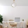 Elegant Gold Chandelier, Metal Body, 26 x 15 x 39 cm | E27 Socket, Max 40W | Non-Adjustable Height, Stylish Lighting for Home & Office Decor