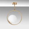 Elegant Gold Chandelier, Metal Body, 26 x 15 x 39 cm | E27 Socket, Max 40W | Non-Adjustable Height, Stylish Lighting for Home & Office Decor