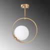 Elegant Gold Chandelier, Metal Body, 26 x 15 x 39 cm | E27 Socket, Max 40W | Non-Adjustable Height, Stylish Lighting for Home & Office Decor