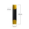 Industrial Wall Lamp, Black Metal Body, 8 cm Diameter x 40 cm Height | E27 Socket, Max 40W | Stylish Lighting for Hotel & Modern Spaces