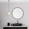 Elegant Gold Chandelier, Adjustable Height 30-126 cm, Metal Body with Glass Cap, Ø15 cm, E27 Socket, 90 cm Cable, Perfect for Modern Spaces, IP20