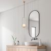 Elegant Gold Chandelier, Adjustable Height 66-146 cm, Metal Body with Glass Cap, Ø15 cm, E27 Socket, 90 cm Cable, Perfect for Modern Spaces, IP20