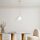 Elegant Gold Chandelier, Metal Body, 76 cm Height, 15 cm Glass Cap, Ø10 cm Base Plate, E27 Socket (Max 40W), Stylish Lighting for Modern Spaces