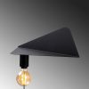 Industrial Black Wall Lamp, Metal Body, 50 x 21 x 16 cm | E27 Socket, Max 40W | Pluggable, IP20 | Stylish Lighting for Modern Spaces