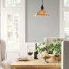 Scandinavian Chandelier, Black Metal Body, 28 x 28 cm, Height 112 cm, E27 Socket Max 40W, 90 cm Cable | Stylish Lighting for Modern Spaces