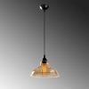 Scandinavian Chandelier, Black Metal Body, 28 x 28 cm, Height 112 cm, E27 Socket Max 40W, 90 cm Cable | Stylish Lighting for Modern Spaces