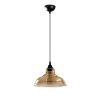 Scandinavian Chandelier, Black Metal Body, 28 x 28 cm, Height 112 cm, E27 Socket Max 40W, 90 cm Cable | Stylish Lighting for Modern Spaces