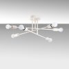 Elegant Cream Chandelier, Iron Body, 64 x 64 cm, Height 30 cm, E27 Max 40W | Includes Setup Instructions | Stylish Lighting for Modern Spaces