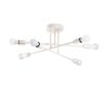 Elegant Cream Chandelier, Iron Body, 64 x 64 cm, Height 30 cm, E27 Max 40W | Includes Setup Instructions | Stylish Lighting for Modern Spaces