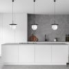 Elegant Black Chandelier, Metal Body, Adjustable Height 40-125 cm, Ø30 cm, IP20, E27 Socket (Max 40W) | Perfect for Modern Home Décor & Lighting