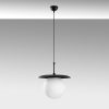 Elegant Black Chandelier, Metal Body, Adjustable Height 40-125 cm, Ø30 cm, IP20, E27 Socket (Max 40W) | Perfect for Modern Home Décor & Lighting