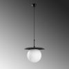 Elegant Black Chandelier, Metal Body, Adjustable Height 40-125 cm, Ø30 cm, IP20, E27 Socket (Max 40W) | Perfect for Modern Home Décor & Lighting