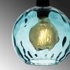 Elegant Blue Chandelier, Adjustable Height 40-120 cm, Metal Body, Ø20 cm Cap, Ø14 Base, 1 x E27 Socket, Perfect for Modern Spaces, IP20 Rated