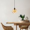 Elegant Yellow Chandelier, Adjustable Height 40-120 cm, Metal Body, Ø20 cm Cap, Ø14 Base, 1 x E27 Socket, Perfect for Modern Spaces, IP20 Rated