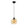 Elegant Yellow Chandelier, Adjustable Height 40-120 cm, Metal Body, Ø20 cm Cap, Ø14 Base, 1 x E27 Socket, Perfect for Modern Spaces, IP20 Rated
