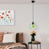 Elegant Green Chandelier, Adjustable Height 40-120 cm, Metal Body, Ø20 cm Cap, Ø14 Base, 90 cm Cable, E27 Socket, Perfect for Modern Spaces