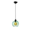 Elegant Green Chandelier, Adjustable Height 40-120 cm, Metal Body, Ø20 cm Cap, Ø14 Base, 90 cm Cable, E27 Socket, Perfect for Modern Spaces