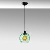 Elegant Green Chandelier, Adjustable Height 40-120 cm, Metal Body, Ø20 cm Cap, Ø14 Base, 90 cm Cable, E27 Socket, Perfect for Modern Spaces