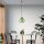 Elegant Green Chandelier, Adjustable Height 40-120 cm, Metal Body, Ø20 cm Cap, Ø14 Base, 90 cm Cable, E27 Socket, Perfect for Modern Spaces