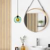 Elegant Green Chandelier, Adjustable Height 40-120 cm, Metal Body, Ø20 cm Cap, Ø14 Base, 90 cm Cable, E27 Socket, Perfect for Modern Spaces