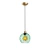 Elegant Green Chandelier, Adjustable Height 40-120 cm, Metal Body, Ø20 cm Cap, Ø14 Base, 90 cm Cable, E27 Socket, Perfect for Modern Spaces