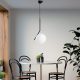 Elegant Black Chandelier, Metal Body, Adjustable Height 75-115 cm, Ø25 cm Cap, 1 x G9 Socket, Modern Design for Home & Office | IP20 Rated