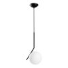 Elegant Black Chandelier, Metal Body, Adjustable Height 75-115 cm, Ø25 cm Cap, 1 x G9 Socket, Modern Design for Home & Office | IP20 Rated