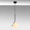 Elegant Black Chandelier, Metal Body, Adjustable Height 75-115 cm, Ø25 cm Cap, 1 x G9 Socket, Modern Design for Home & Office | IP20 Rated