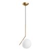 Elegant Gold Chandelier, Adjustable Height 75-115 cm, Metal Body, Ø25 cm Cap, 1 x G9 Socket (Max 10W), Perfect for Modern Living Spaces, IP20 Rated